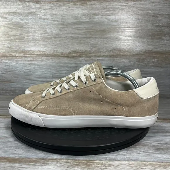 Converse Jack Purcell Men's Brown Suede Lace Up Sneaker Shoes Size 10