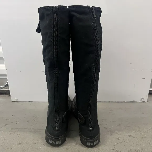 Converse Knee High Black All Star Chuck Taylor Y2K Shoes Mens 4 Womens 6