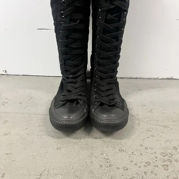 Converse Knee High Black All Star Chuck Taylor Y2K Shoes Mens 4 Womens 6