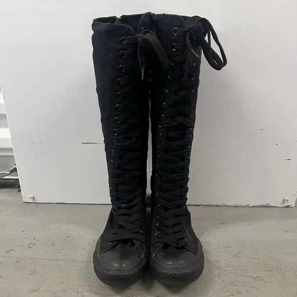 Converse Knee High Black All Star Chuck Taylor Y2K Shoes Mens 4 Womens 6