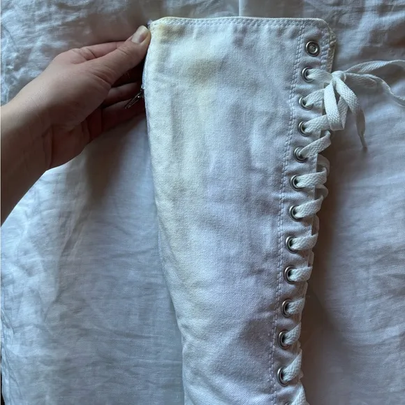 Converse Knee High Chuck Taylor White Sneakers