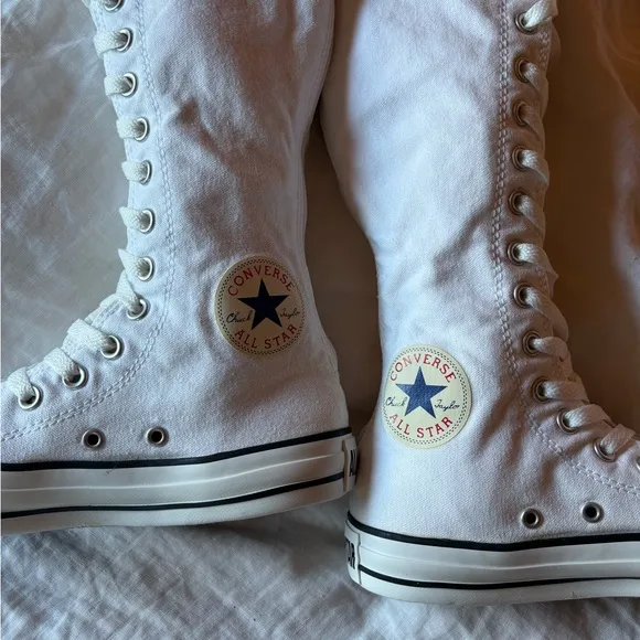 Converse Knee High Chuck Taylor White Sneakers
