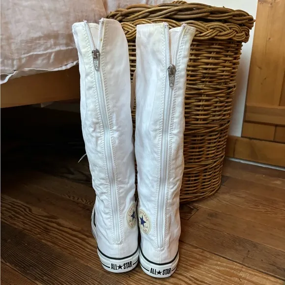 Converse Knee High Chuck Taylor White Sneakers
