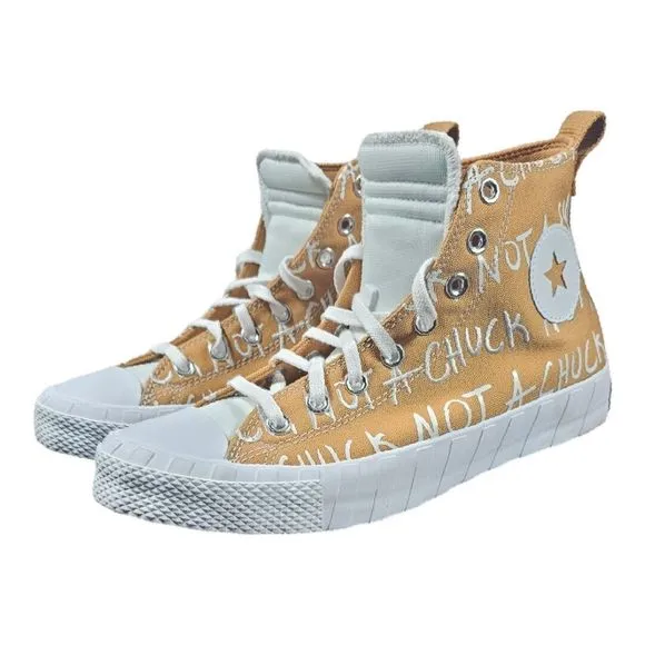 Converse Not A Chuck Untitled3D Hi Golden Tan White Men's SZ 9 Shoes NIB