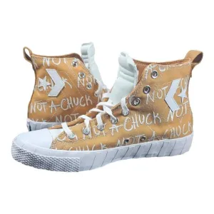 Converse Not A Chuck Untitled3D Hi Golden Tan White Men's SZ 9 Shoes NIB