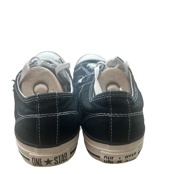 Converse One Star Black White Low Top Sneakers sz 8.5 Ladies Like New