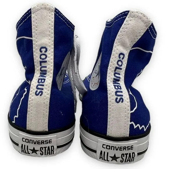 Converse Shoes‎ Mens 8 Blue Chuck Taylor Columbus Indiana Limited Edition