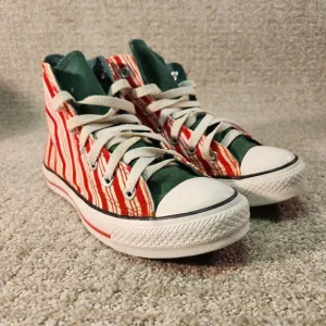 Converse Shoes Womens Size 6 Candy Cane Strips Chuck Taylor All Star Vintage