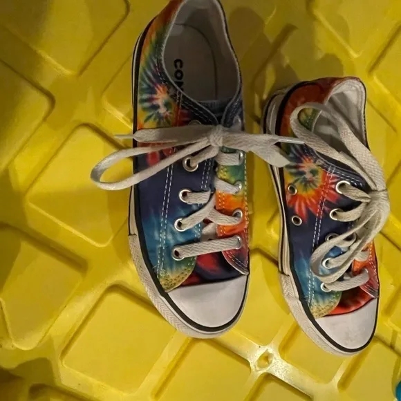Converse Tie Dye Chuck Taylor All Star Low Shoes 369279F Youth Kids Size 13