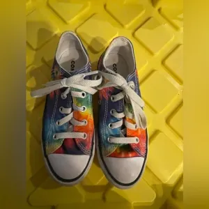 Converse Tie Dye Chuck Taylor All Star Low Shoes 369279F Youth Kids Size 13