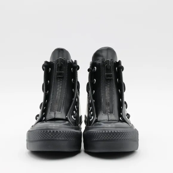 Converse Women's Chuck Taylor All Star Lift Platform Leather Shoes Black Size 6