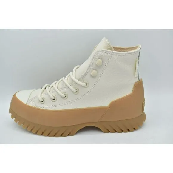 Converse Womens Size 10 Lugged Winter 2.0 All Star Hi Egret White Shoes Sneakers