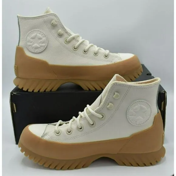 Converse Womens Size 10 Lugged Winter 2.0 All Star Hi Egret White Shoes Sneakers