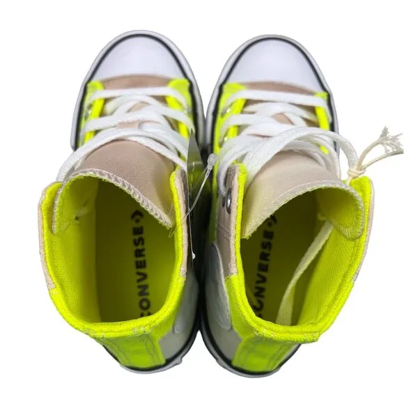 Converse Youth Boy's Yellow Chuck Taylor Uv Light Hi Top Sz 11C - NWT