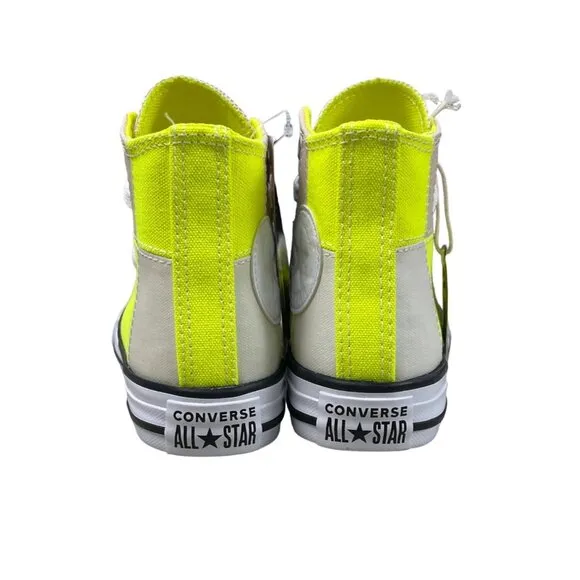 Converse Youth Boy's Yellow Chuck Taylor Uv Light Hi Top Sz 11C - NWT
