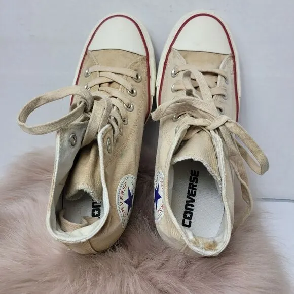 Converse Chuck Taylor All Star Lux Mid Hidden Wedge Sneaker Shoes Size8