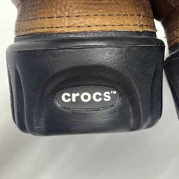 CROCS AXLE ISLANDER M9/W11 All Terrain Leather Rubber Duck Shoes Low Top Men's 9