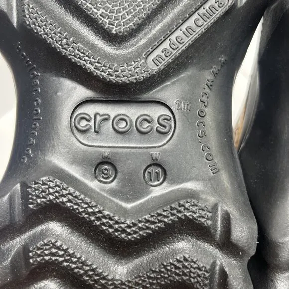 CROCS AXLE ISLANDER M9/W11 All Terrain Leather Rubber Duck Shoes Low Top Men's 9