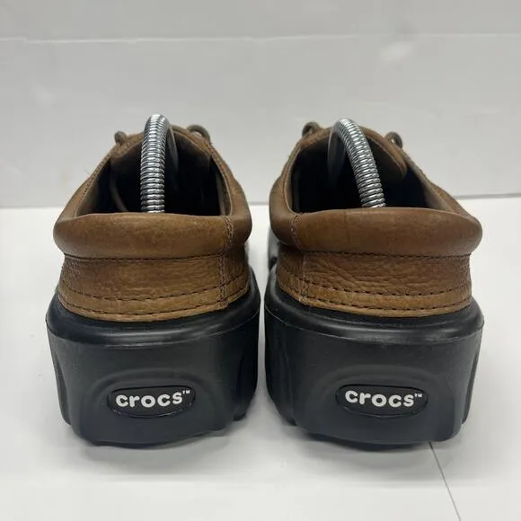 CROCS AXLE ISLANDER M9/W11 All Terrain Leather Rubber Duck Shoes Low Top Men's 9