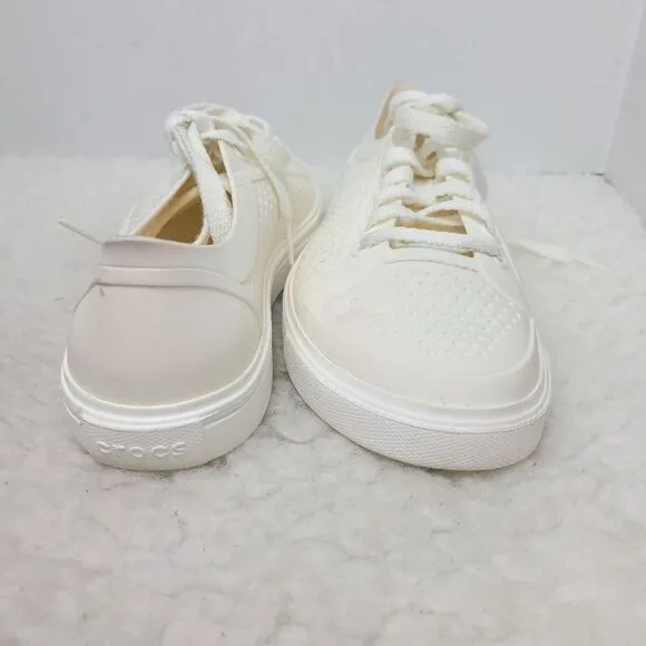 Crocs  Citilane Roka Court Shoes Men's Size 7 Breathable Casual White Sneakers