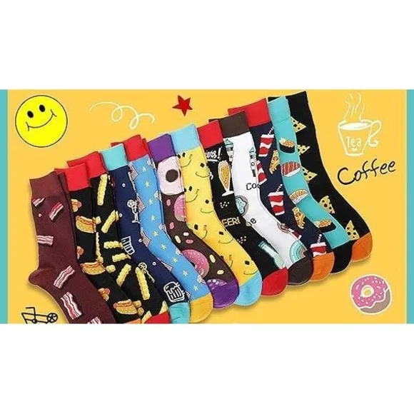 Crocs Honey Nut Cheerios Clogs SZ 5C New   Novelty Socks