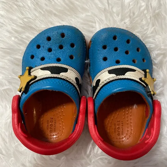 Crocs Toddler Unisex 4 Pixar Howdy Partner Woody Clog Toy Story Shoes Disney