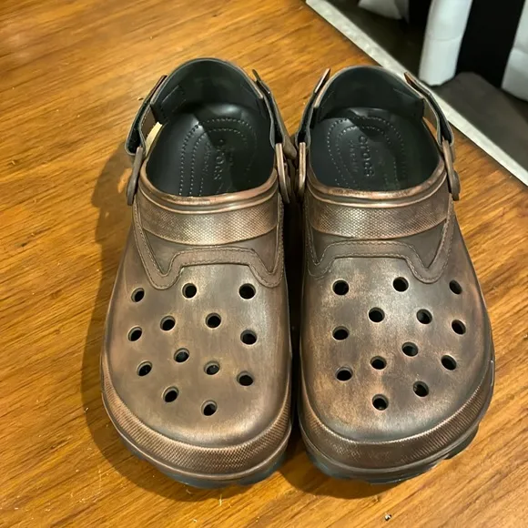 Crocs x Huckberry Western All Terrain Clogs shoes brown Mens Size 9 / Womens 11