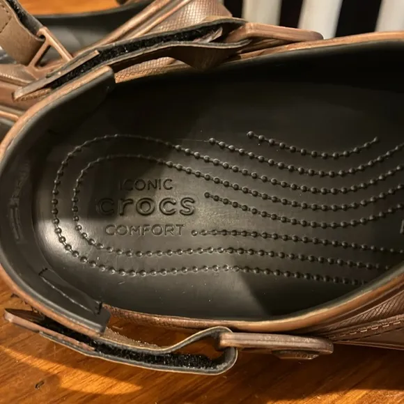Crocs x Huckberry Western All Terrain Clogs shoes brown Mens Size 9 / Womens 11