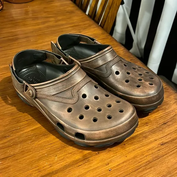 Crocs x Huckberry Western All Terrain Clogs shoes brown Mens Size 9 / Womens 11