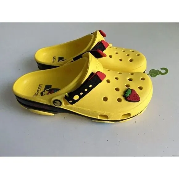 Crocs X PAC-MAN ALL-TERRAIN CLOG SHOES 209322-7C1 Only 2 Jibbitz Men's Sz 12 NEW