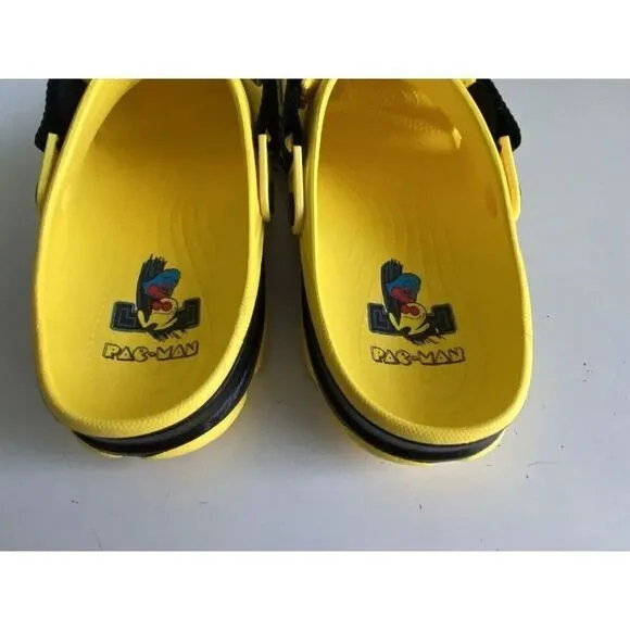Crocs X PAC-MAN ALL-TERRAIN CLOG SHOES 209322-7C1 Only 2 Jibbitz Men's Sz 12 NEW