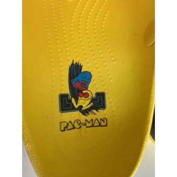 Crocs X PAC-MAN ALL-TERRAIN CLOG SHOES 209322-7C1 Only 2 Jibbitz Men's Sz 12 NEW