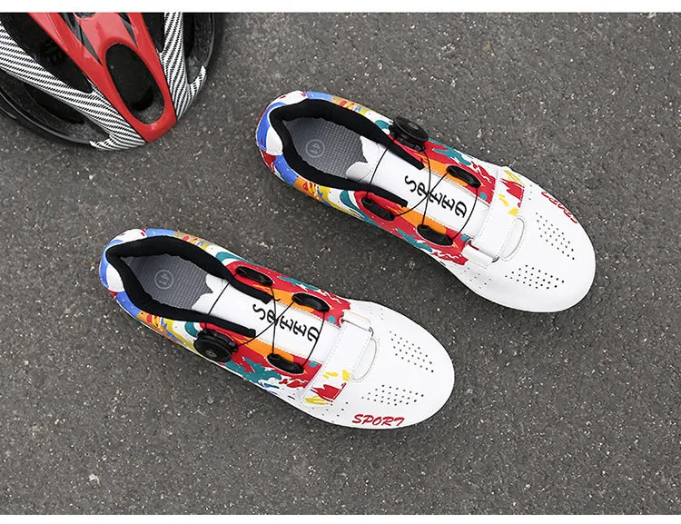 Cross-border New Arrival Road Lock Shoes Riding Shoes Men's And Women's Mountain Lock Shoes Cycling Shoes Outdoor Help Cycling Shoes