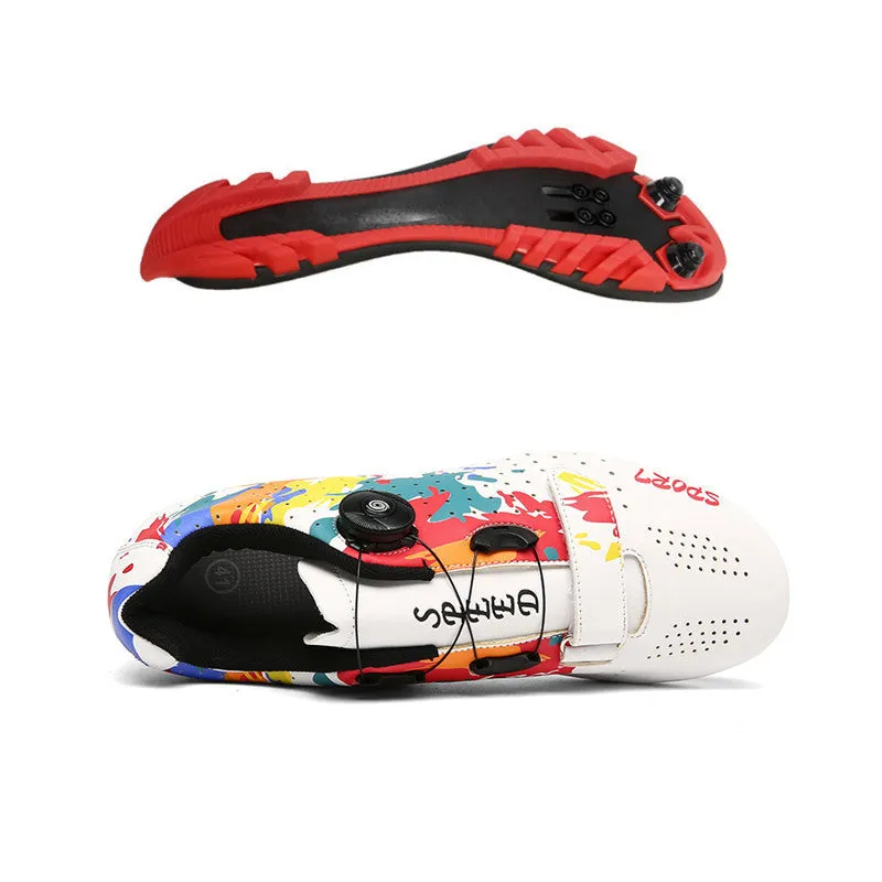 Cross-border New Arrival Road Lock Shoes Riding Shoes Men's And Women's Mountain Lock Shoes Cycling Shoes Outdoor Help Cycling Shoes