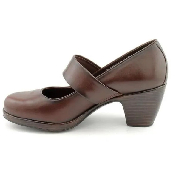 Dansko Brooke Brown Leather Nurse Doctor Clog Shoe