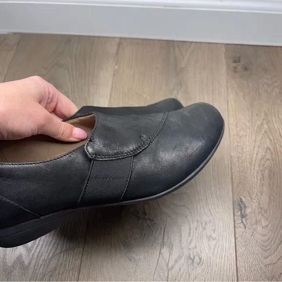 Dansko Fae Burnished Leather Slip-On Comfort Shoes Black Size 39, 8.5-9 Women’s