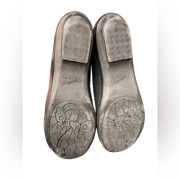 Dansko Ophelia Black Leather loafers size 40