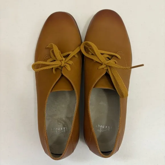 Dansko womens libbie oxford shoes MUSTARD size 38