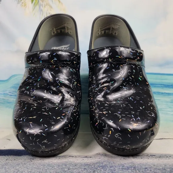 Dansko XP 2.0 Clogs Rainbow Confetti Womens 7.5-8 EUR38