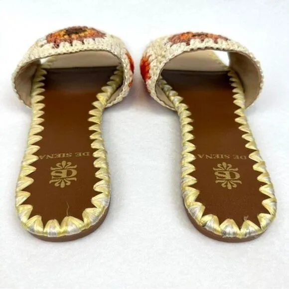 De Siena Pam Sandals Neutral Cream New in Box Handmade in Italy Anthropologie