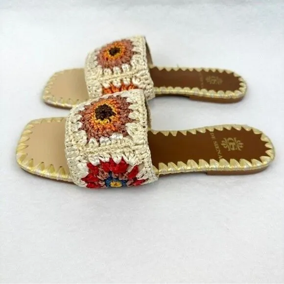 De Siena Pam Sandals Neutral Cream New in Box Handmade in Italy Anthropologie