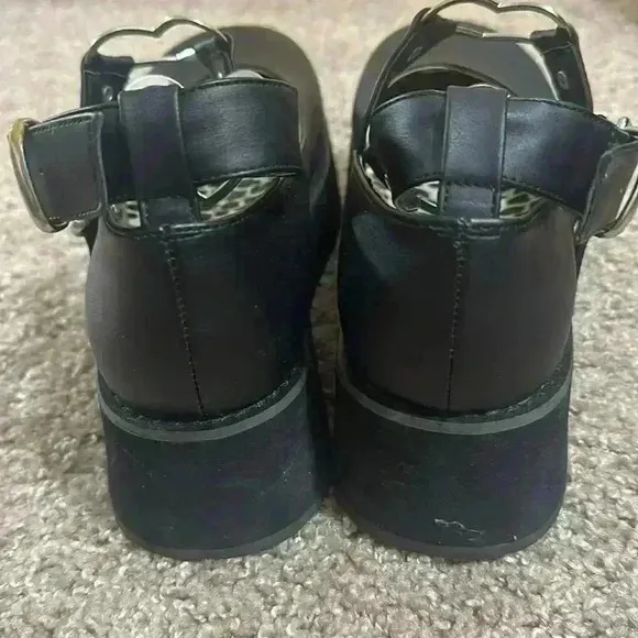 Demonia black heel shoes