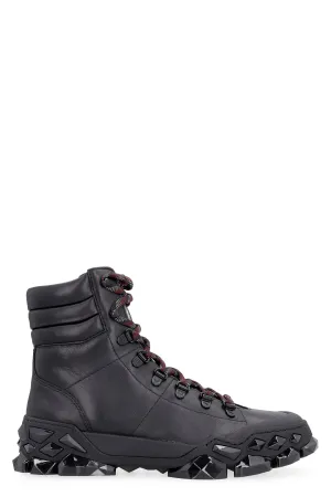 Diamond x Hike/F - Leather ankle boots