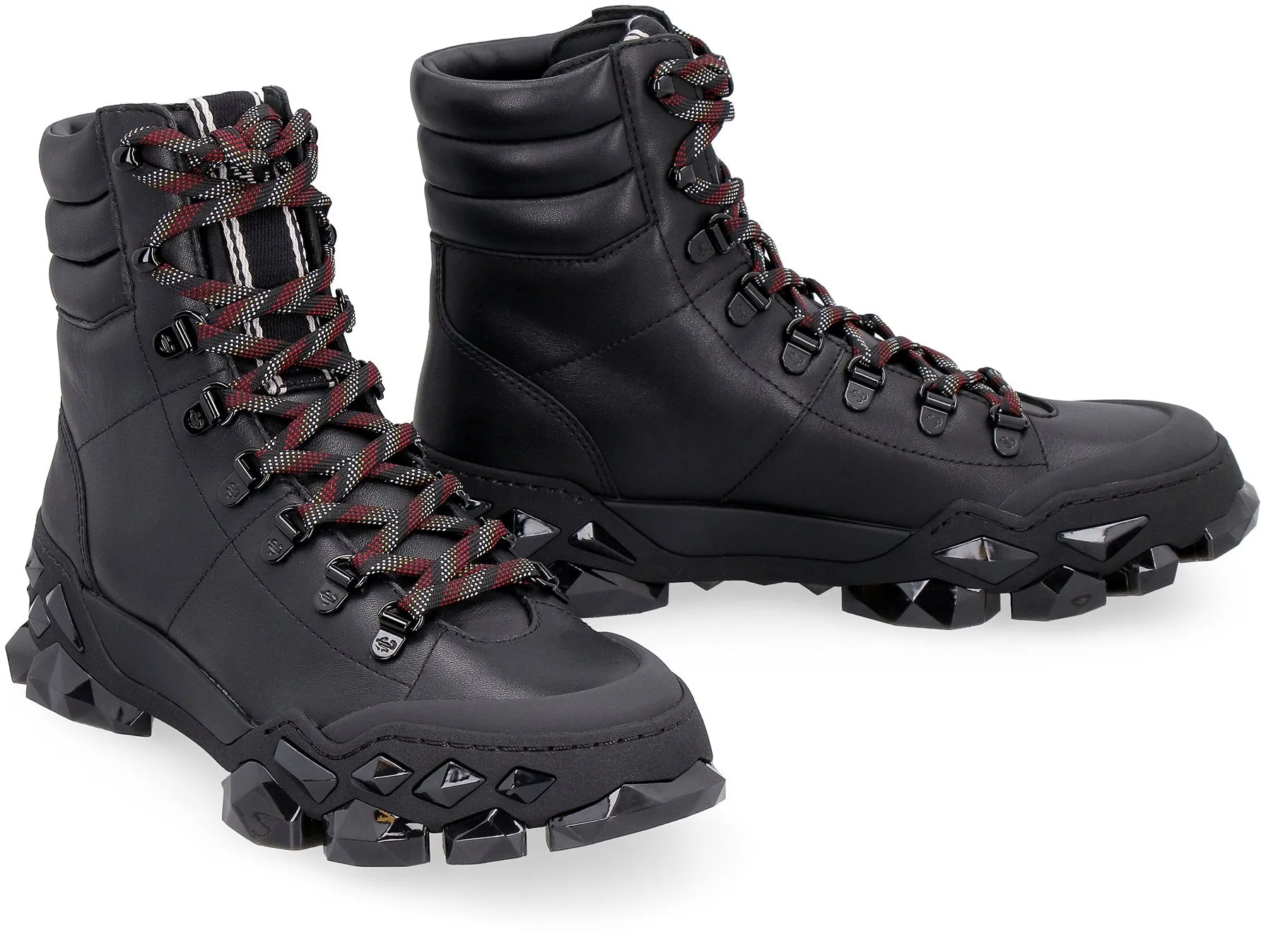 Diamond x Hike/F - Leather ankle boots