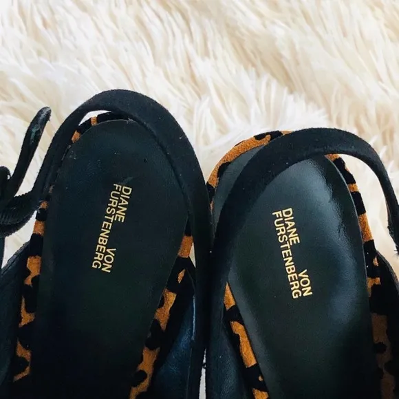 Diane Von Furstenberg leopard shoes