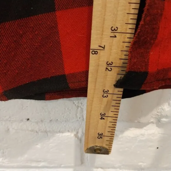 Dixxon Flannel Co Shirt Mens XLT Red Black Check Buffalo Redrum Long Sleeve Tall