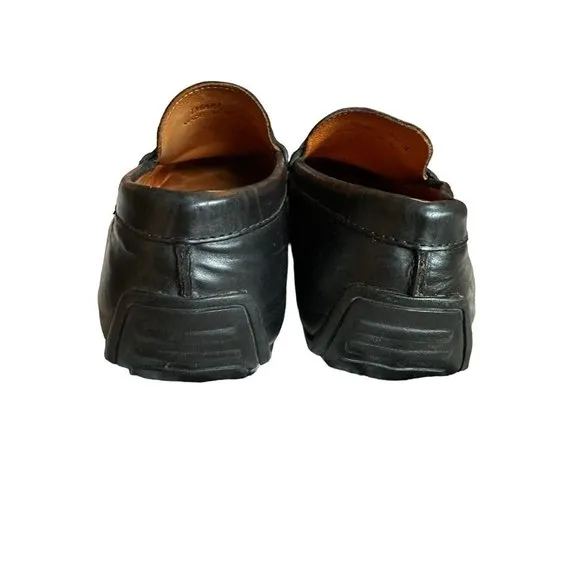 Donald Pliner Imari Black Leather Moccasin Driving‎ Loafer Size 10.5M S72-8