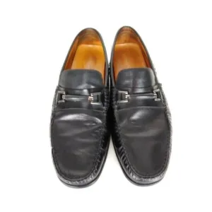 Donald Pliner Imari Black Leather Moccasin Driving‎ Loafer Size 10.5M S72-8