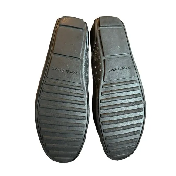 Donald Pliner Imari Black Leather Moccasin Driving‎ Loafer Size 10.5M S72-8