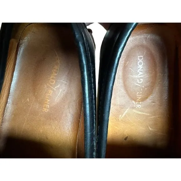 Donald Pliner Imari Black Leather Moccasin Driving‎ Loafer Size 10.5M S72-8